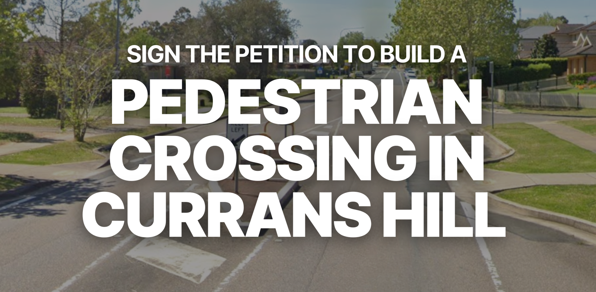 Safer Roads: Pedestrian Crossing on Currans Hill Drive Main Image