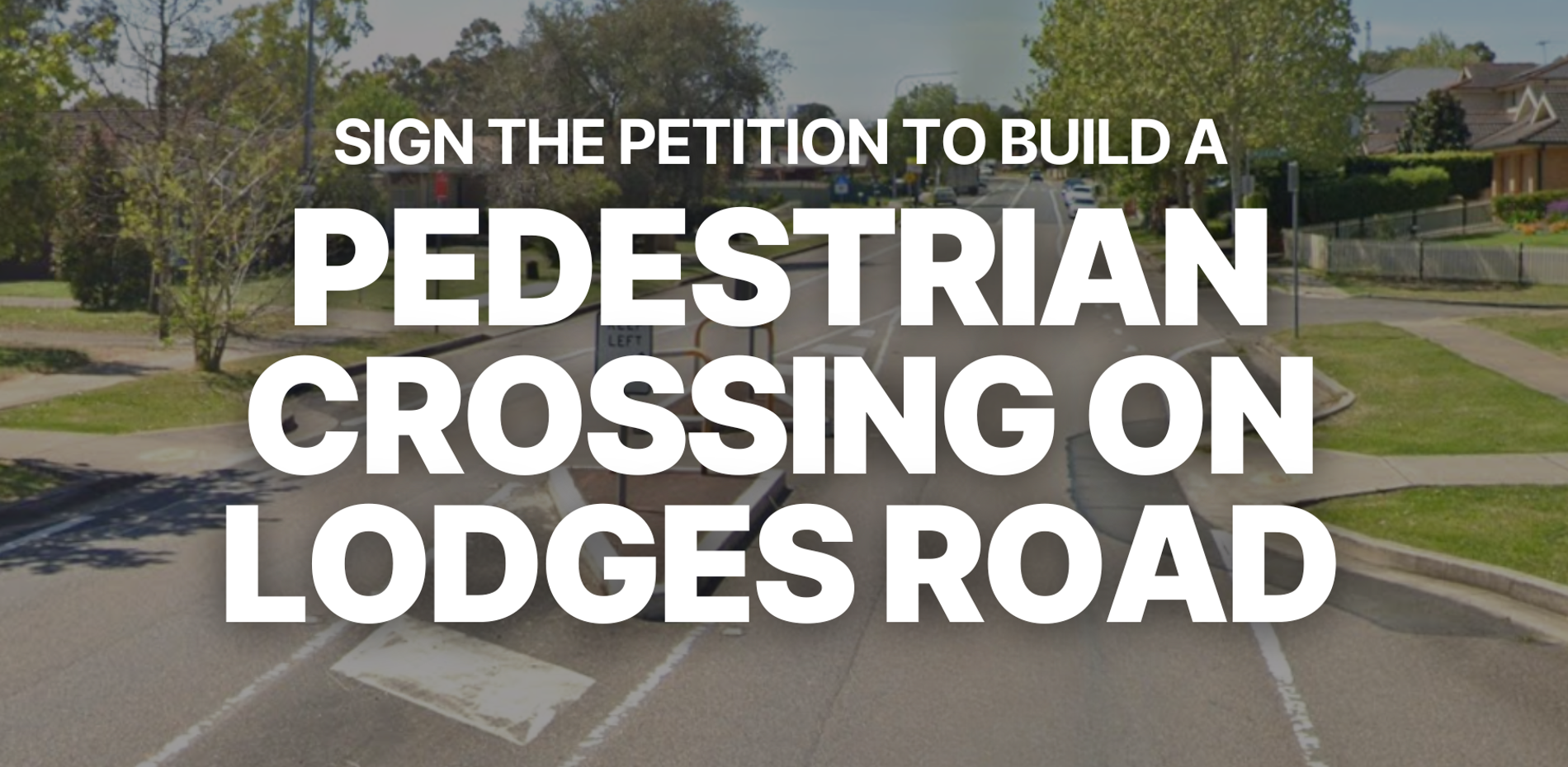 Safer Roads: Pedestrian Crossing on Currans Hill Drive Main Image